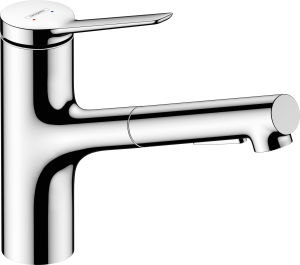 Hansgrohe Zesis M33 Jednouchwytowa bateria kuchenna 150, metalowa wyciągana wylewka, 2jet, sBox Zesis M33 Chrom