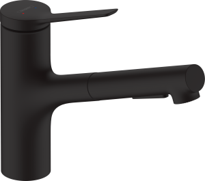 Hansgrohe Zesis M33 Jednouchwytowa bateria kuchenna 150, metalowa wyciągana wylewka, 2jet, sBox Zesis M33 Czarny Matowy
