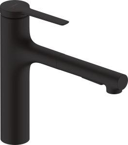 Hansgrohe Zesis M33 Jednouchwytowa bateria kuchenna 160, metalowa wyciągana wylewka, 2jet, sBox Zesis M33 Czarny Matowy