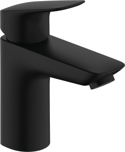 Hansgrohe Bateria umywalkowa Logis 100 z kompletem odpływowym czarny matowy