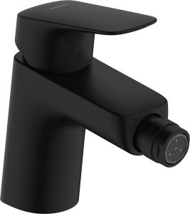 Hansgrohe Bateria bidetowa Logis 70 z kompletem odpływowym czarny matowy