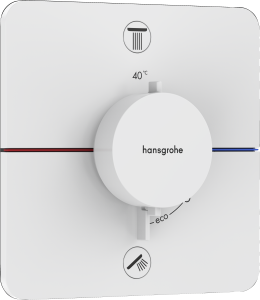 Hansgrohe ShowerSelect Comfort Q Bateria termostatyczna, podtynkowa do 2 odbiorników ze zintegrowanym systemem zabezpieczającym zgodnie z EN 1717 ShowerSelect Comfort Q Biały Matowy