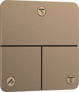Hansgrohe ShowerSelect Comfort Q Zawór odcinający, podtynkowy do 3 odbiorników ShowerSelect Comfort Q Brąz Szczotkowany