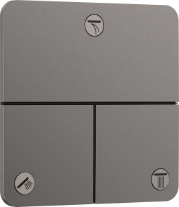 Hansgrohe ShowerSelect Comfort Q Zawór odcinający, podtynkowy do 3 odbiorników ShowerSelect Comfort Q Czarny Chrom Szczotkowany
