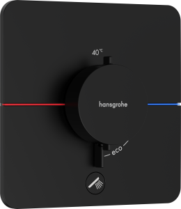 Hansgrohe ShowerSelect Comfort Q Bateria termostatyczna, podtynkowa do 1 odbiornika  Czarny Matowy