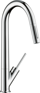 AXOR Starck Jednouchwytowa bateria kuchenna 270 z wyciąganą wylewką Chrom