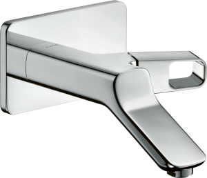 AXOR Urquiola Jednouchwytowa bateria umywalkowa ścienny podtynkowa z wylewką 200 mm Mosiądz Szczotkowany