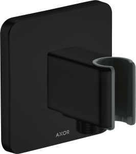 AXOR ShowerSolutions Przyłącze węża FixFit z uchwytem Porter softsquare Czarny Matowy