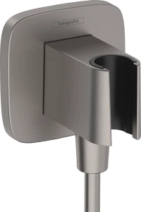 Hansgrohe PRZYŁĄCZE KĄTOWE WĘŻA Z UCHWYTEM FIX-FIT Q CHROM SZCZOTKOWANY