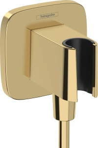 Hansgrohe PRZYŁĄCZE KĄTOWE WĘŻA Z UCHWYTEM ZŁOTY OPTYCZNY POLEROWANY