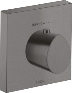 AXOR Starck Organic Bateria termostatyczna High Flow 120/120, montaż podtynkowy Czarny Chrom Szczotkowany