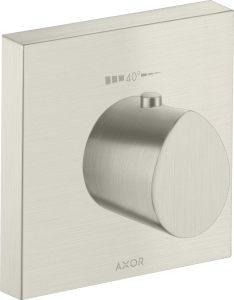 AXOR Starck Organic Bateria termostatyczna High Flow 120/120, montaż podtynkowy Stal Szlachetna Optyczna