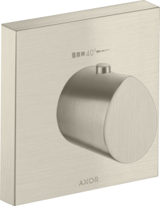 AXOR Starck Organic Bateria termostatyczna High Flow 120/120, montaż podtynkowy Nikiel Szczotkowany