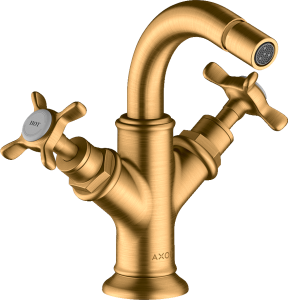 AXOR Montreux 2-uchwytowa bateria bidetowa Złoty Optyczny Szczotkowany