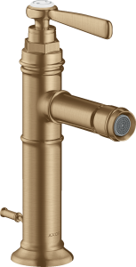 AXOR Montreux Jednouchwytowa bateria bidetowa z kompletem bidetowym Brąz Szczotkowany