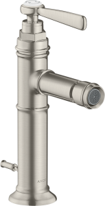 AXOR Montreux Jednouchwytowa bateria bidetowa z kompletem bidetowym Stal Szlachetna Optyczna