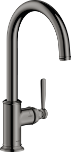AXOR Montreux Jednouchwytowa bateria kuchenna 260 Czarny Chrom Polerowany