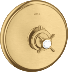 AXOR Montreux Bateria termostatyczna HighFlow, montaż podtynkowy Złoty Optyczny Szczotkowany