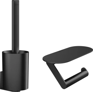 WallStoris ZESTAW TOALETOWY CZARNY MAT HANSGROHE