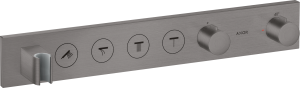 AXOR ShowerSolutions Moduł termostatyczny Select 600/90 do 4 odniorników Czarny Chrom Szczotkowany
