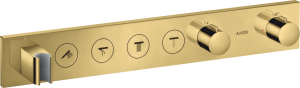 AXOR ShowerSolutions Moduł termostatyczny Select 600/90 do 4 odniorników Złoty Optyczny Polerowany