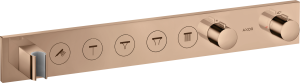 AXOR ShowerSolutions Moduł termostatyczny Select 670/90 do 5 odbiorników Czerwone Złoto Polerowane