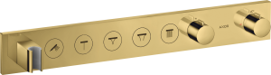 AXOR ShowerSolutions Moduł termostatyczny Select 670/90 do 5 odbiorników Złoty Optyczny Polerowany