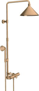 AXOR Showers/Front Komplet prysznicowy z termostatem i głowicą prysznicową 240 2jet Brąz Szczotkowany