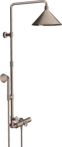 AXOR Showers/Front Komplet prysznicowy z termostatem i głowicą prysznicową 240 2jet Nikiel Szczotkowany