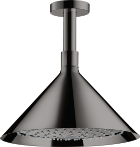 AXOR Showers/Front Głowica prysznicowa 240 2 jet z przyłączem sufitowym Czarny Chrom Polerowany