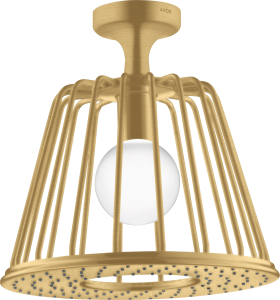AXOR LampShower/Nendo LampShower 275 1 jet z przyłączem sufitowym Złoty Optyczny Szczotkowany