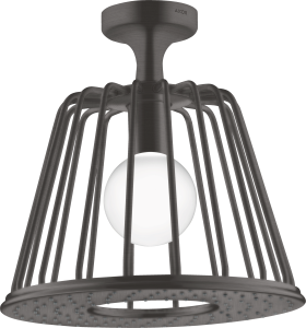 AXOR LampShower/Nendo LampShower 275 1 jet z przyłączem sufitowym Czarny Chrom Szczotkowany