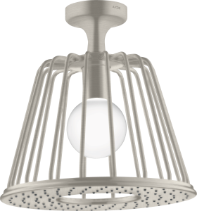 AXOR LampShower/Nendo LampShower 275 1 jet z przyłączem sufitowym Stal Szlachetna Optyczna