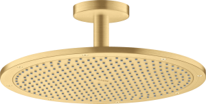 AXOR ShowerSolutions Głowica prysznicowa 350 1 jest z przyłączem sufitowym Złoty Optyczny Szczotkowany