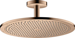 AXOR ShowerSolutions Głowica prysznicowa 350 1 jest z przyłączem sufitowym Czerwone Złoto Polerowane