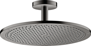 AXOR ShowerSolutions Głowica prysznicowa 350 1 jest z przyłączem sufitowym Czarny Chrom Polerowany