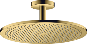AXOR ShowerSolutions Głowica prysznicowa 350 1 jest z przyłączem sufitowym Złoty Optyczny Polerowany