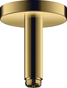 AXOR ShowerSolutions Przyłącze sufitowe 100 mm Złoty Optyczny Polerowany