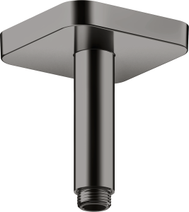 AXOR ShowerSolutions Przyłącze sufitowe 100 mm softsquare Czarny Chrom Polerowany