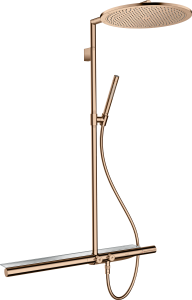 AXOR ShowerSolutions Komplet prysznicowy z termostatem 800 i głowicą 350 1jet Czerwone Złoto Polerowane