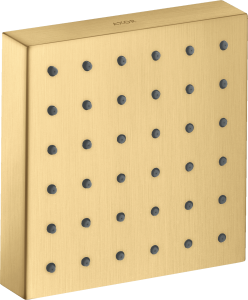 AXOR ShowerSolutions Moduł prysznicowy 120/120 podtynkowy square Złoty Optyczny Szczotkowany