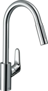 BATERIA ZLEWOZMYWAKOWA WYC. Z PRZEŁĄCZ. FOCUS E2 UCHWYT BOCZNY CHROM HANSGROHE