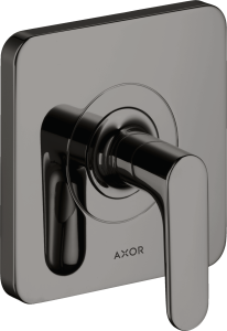 AXOR Citterio M Zawór odcinający z uchwytem jednoramiennym podtynkowy Czarny Chrom Polerowany