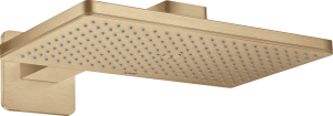 AXOR ShowerSolutions Głowica prysznicowa Głowica prysznicowa 460 / 300 1jet z ramieniem prysznicowym i rozetami softsquare Brąz Szczotkowany