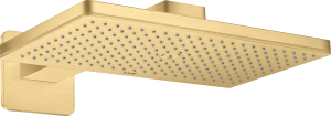 AXOR ShowerSolutions Głowica prysznicowa Głowica prysznicowa 460 / 300 1jet z ramieniem prysznicowym i rozetami softsquare Złoty Optyczny Szczotkowany