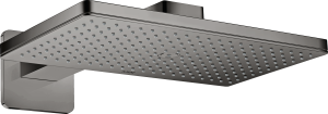 AXOR ShowerSolutions Głowica prysznicowa Głowica prysznicowa 460 / 300 1jet z ramieniem prysznicowym i rozetami softsquare Czarny Chrom Polerowany