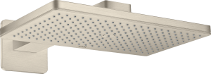 AXOR ShowerSolutions Głowica prysznicowa Głowica prysznicowa 460 / 300 1jet z ramieniem prysznicowym i rozetami softsquare Nikiel Szczotkowany