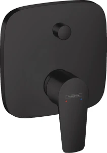 BATERIA PODTYNKOWA WANNOWA TALIS E CZARNY MAT HANSGROHE