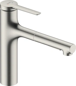 Hansgrohe BATERIA ZLEW. STOJ. ZESIS M33 STAL SZLACHETNA 160 WYCIAGANA