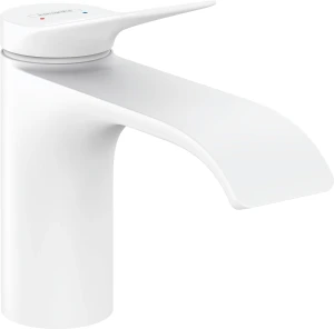 BATERIA UMYWALKOWA VIVENIS 80 Z/K CIĘGNO BIAŁY MAT HANSGROHE
